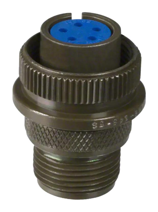 AMPHENOL INDUSTRIAL 97-3106A-14S-5S Circular Connector, 97 Series, MIL-DTL-5015 Series, Straight Plug, 5 Contacts, Solder Socket