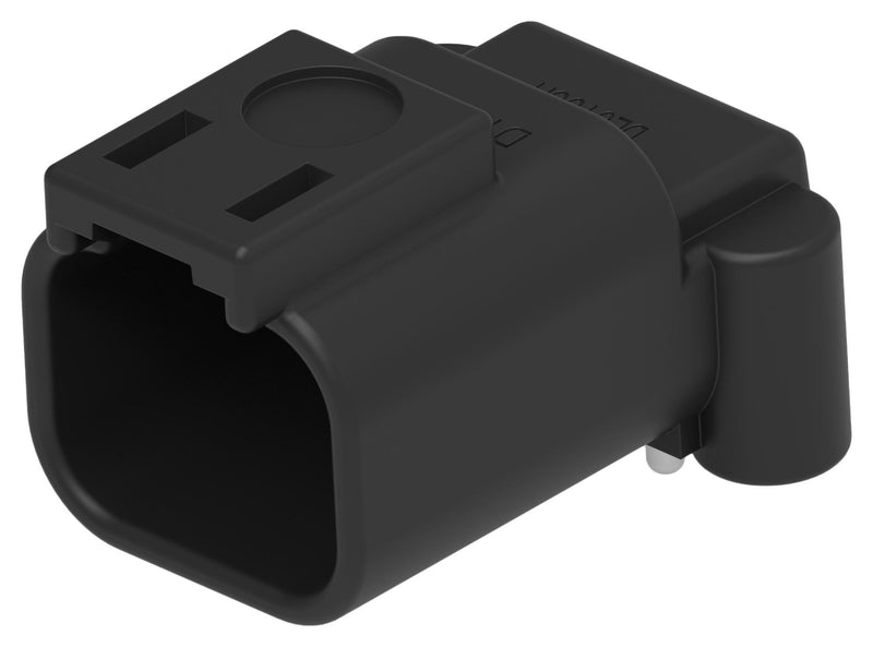 DEUTSCH - TE CONNECTIVITY DTF13-2P Automotive Connector, DTF13 Series, Right Angle Header, 2 Contacts, Solder Pin