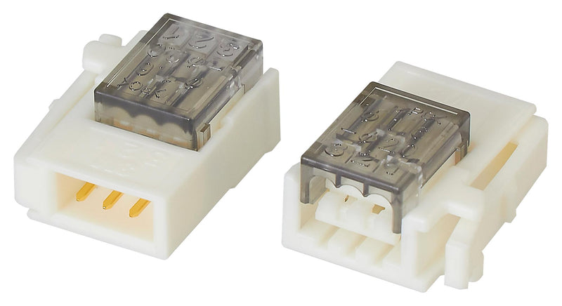 3M 37A03-C206-W00 MB IDC Connector, 24-20 AWG, IDC Plug, Male, 2 mm, 1 Row, 3 Contacts, Cable Mount