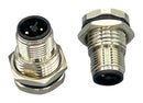 NORCOMP 859-T04-103R004 SENSOR CONN, M12, 4POS, PLUG, PANEL