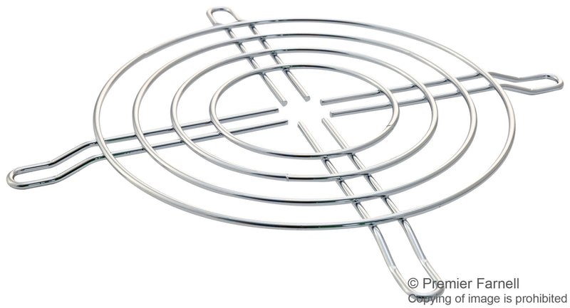 MULTICOMP PRO MCSC80-W2 Fan Finger Guard, Grille, Steel - Wire Form, 80mm Axial Fans, 71.5 mm, Silver