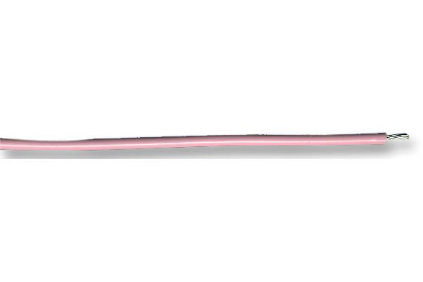 ALPHA WIRE 3053 PK005 Wire, PVC, Pink, 20 AWG, 0.51 mm&sup2;, 100 ft