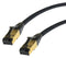 VIDEK 2998-1.5BK Ethernet Cable, LSZH, Cat8, RJ45 Plug to RJ45 Plug, SFTP (Screened Foiled Twisted Pair), Black