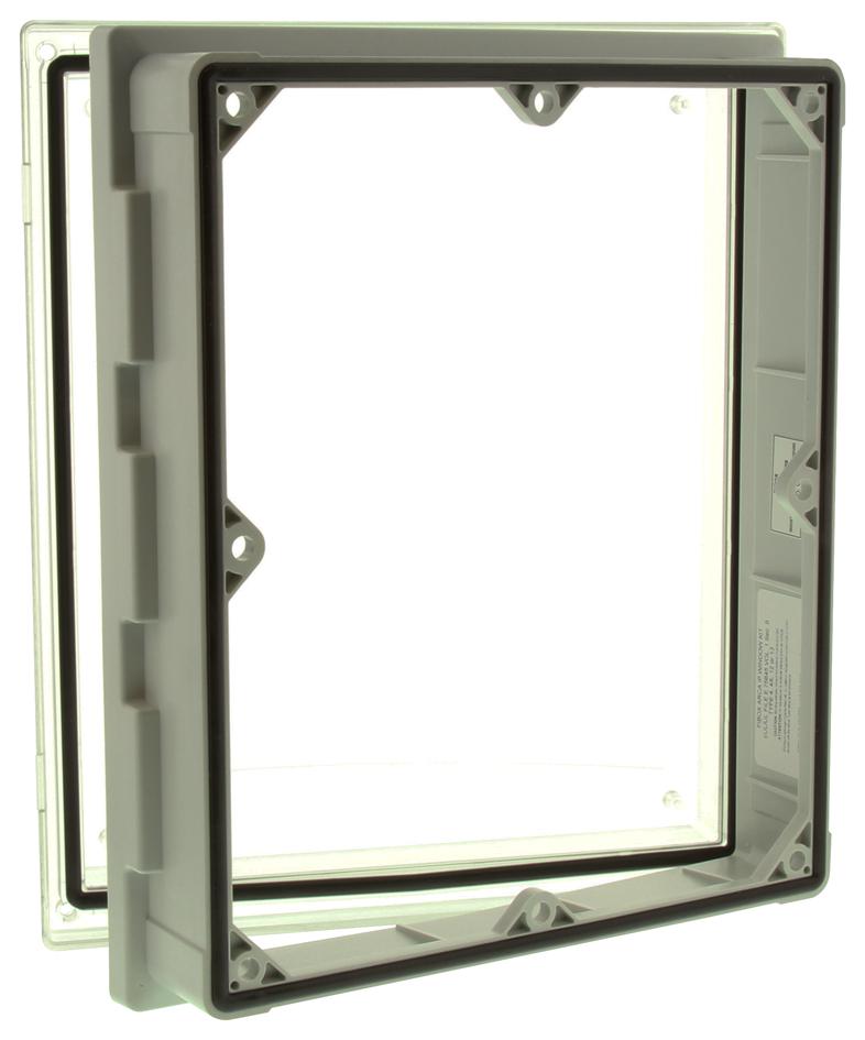 FIBOX AR IPW 1210 SC T INSPECTION WINDOW, PC, 12" X 10", GREY