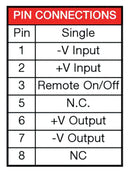 XP POWER IZ4812SA Isolated Through Hole DC/DC Converter, Regulated, ITE, SIP, 2:1, 3 W, 1 Output, 12 V