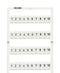 WAGO 793-5502 Terminal Block Marker, Marking Card, Wago 5 to 5.2 mm Width Terminal Blocks, 1 to 10 GTIN UPC EAN: 4044918844796