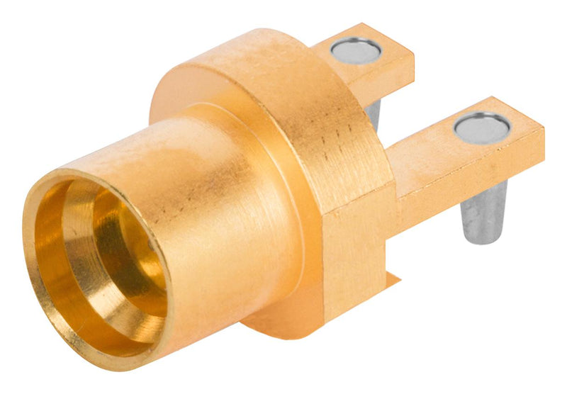 AMPHENOL SV MICROWAVE 1211-66444. RF COAX CONN, SMP PLUG, 50 OHM, EDGE