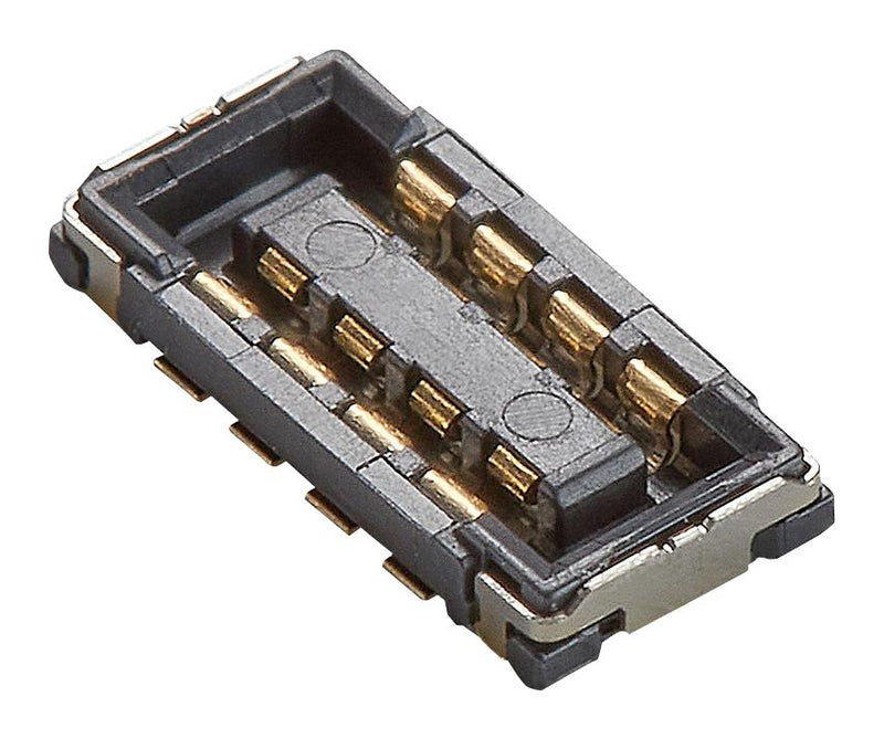 MOLEX 207419-0081 Stacking Board Connector, SlimStack 207419 Series, 8 Contacts, Receptacle, 0.8 mm