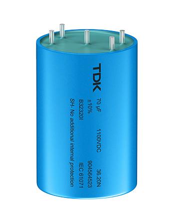 EPCOS B32320I0955K000 Power Film Capacitor, Metallized PP, Can, 9.5 &micro;F, &plusmn; 10%, DC Link, Through Hole