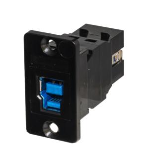 TUK KCUAB3BPM USB Adapter, Black, ABS, USB Type A Receptacle, USB Type B Receptacle, USB 3.0 GTIN UPC EAN: 5055386512871