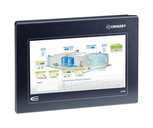CROUZET 88970524 Touch Panel, CT104, em4 and Millenium 3 Series, Essential, 4.3", Serial
