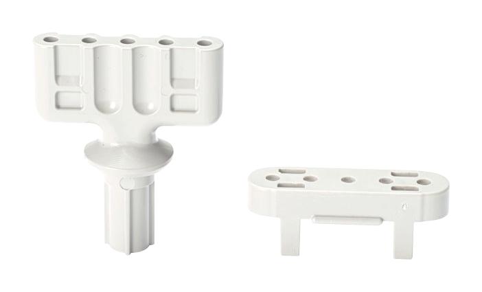 PANDUIT QB-FN1-Q Harness Board Nail Holder, For 25.4 mm L Harness Board Nails, White, Quick-Build
