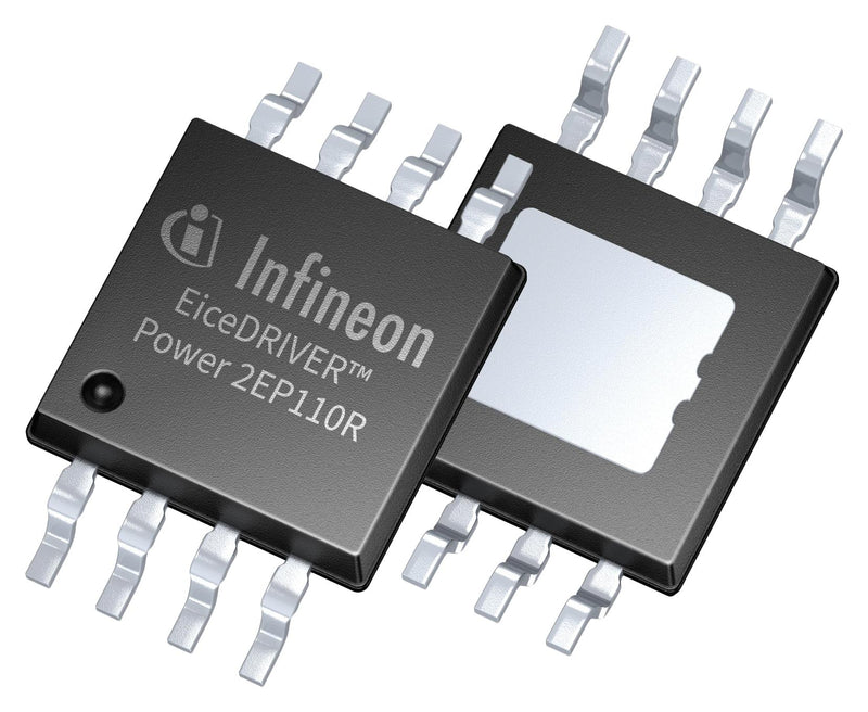 INFINEON 2EP110RXTMA1 Gate Driver, EiceDRIVER, 2 Channels, Isolated, Full Bridge, GaN HEMT, IGBT, SiC MOSFET, 8 Pins 2EP110R, SP005435072