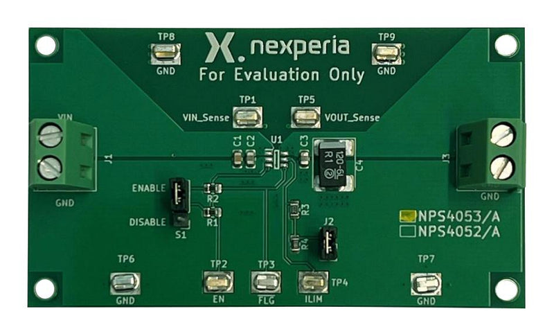 NEXPERIA NEVB-NPS4053 Evaluation Board, NPS4053, Load Switch, with Precision Adjustable Current Limit
