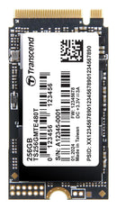 TRANSCEND TS256GMTE480T SSD, Internal, M.2 2242, PCIe Gen 4 x 4, NVMe, 256 GB, 3D NAND, AES 256-bit
