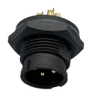 NORCOMP 869-04A-103R001. CIRCULAR CONNECTOR, PLUG, 4POS, SOLDER