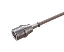 HUBER+SUHNER 11"QMA-50-2-1/133"NE RF / Coaxial Connector, QMA Coaxial, Straight Plug, Crimp, 50 ohm