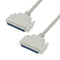 L-COM CSMN37MM-5 Computer Cable, D Subminiature Plug, 37 Way, D Subminiature Plug, 37 Way, 5 ft, 1.5 m, Light Grey