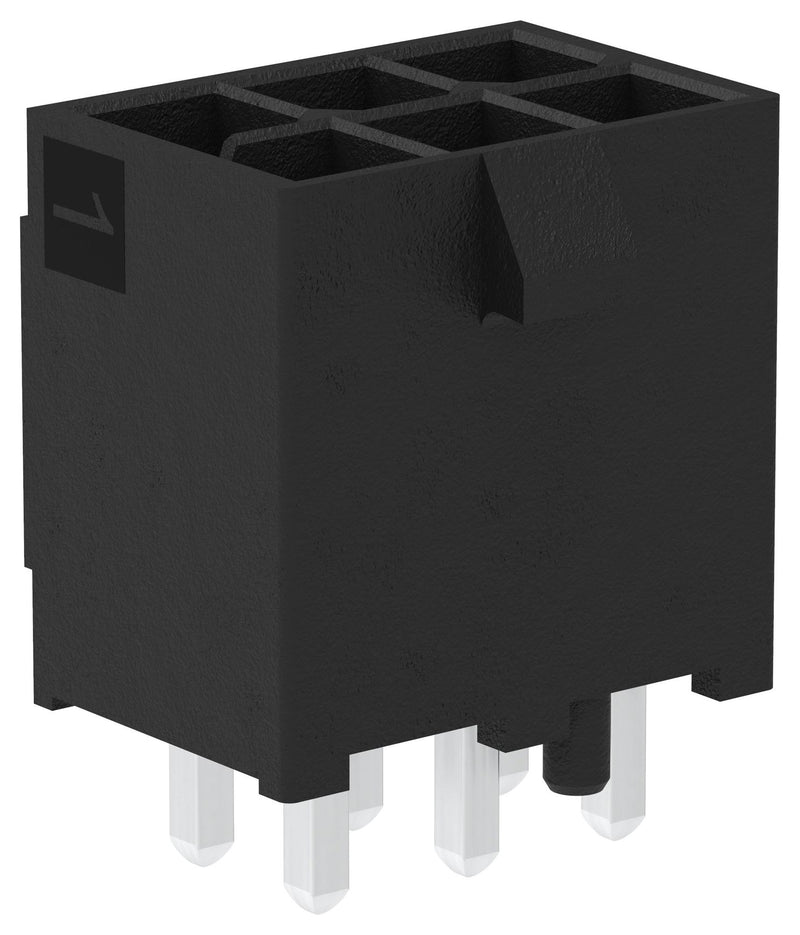 MOLEX 212520-1002. Pin Header, Power, Wire-to-Board, 4.2 mm, 2 Rows, 2 Contacts, Through Hole Straight