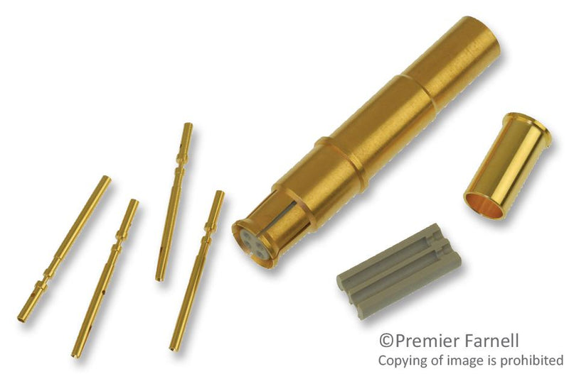 ITT CANNON 244-0011-000 Rectangular Power Contact, Gold Plated Contacts, Copper Alloy, Socket, Crimp