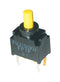 NIDEC COMPONENTS FP1F-2M-Z Pushbutton Switch, FP, SPDT, On-(On), Plunger for Cap, Yellow