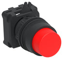 ALCOSWITCH - TE CONNECTIVITY IPE22EXRD Industrial Pushbutton Switch, IPE Series, 22.5 mm, SPST-1NC / 1NO, Momentary, Round Raised, Red