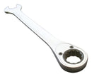 GEDORE 2297191 Ratchet Spanner, Combination, 22 mm AF Size, 292 mm Length, 13&deg; Ring Offset, Chrome Vanadium Steel