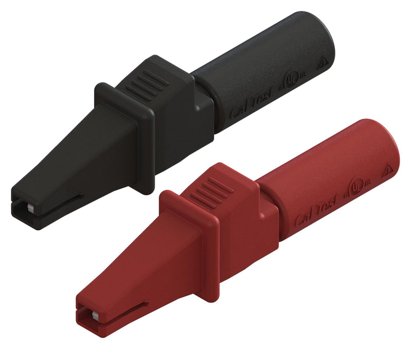 CAL TEST ELECTRONICS CT3943B Alligator Clip, 5A, 9 mm Jaws Open, Black, Red, 3900B Series
