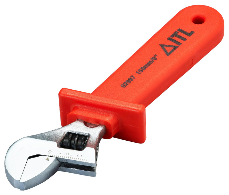 INSULATED TOOLS LTD 02997 Spanner, Adjustable, Nylon Thermoplastic Insulation, Hardened Vanadium Steel, 156 mm Length