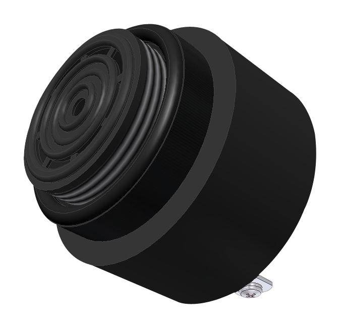 PUI AUDIO AI-4329-P-FP28-R Transducer, Fast Pulse, 88 dBA, 2.9 kHz, Panel Mount, Internal