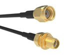 AMPHENOL RF 095-902-537M050 RF CABLE, SMA RP PLUG-BHD JACK, 19.7"