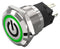 EAO 82-5151.1133.B002 Vandal Resistant Switch, Standby, 82 Series, 19 mm, SPDT, Momentary, Round Flat Flush, Natural