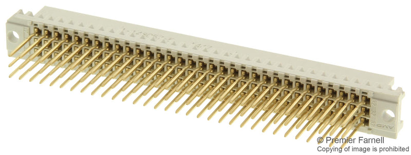 AMP - TE CONNECTIVITY 1-148057-5 DIN 41612 Connector, 96 Contacts, Receptacle, 2.54 mm, 3 Row, a + b + c