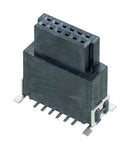 HARWIN M55-6021242R PCB Receptacle, Board-to-Board, 1.27 mm, 2 Rows, 12 Contacts, Surface Mount, Kontrol M55 Series