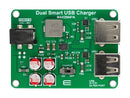 MIKROELEKTRONIKA MIKROE-5799 Add-On Board, MAX20047A, Dual Smart USB Charger, 3.5 to 36V, MCU Development Boards