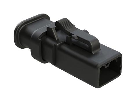 AMPHENOL SINE/TUCHEL ATP06-2S-SR01BK. STRAIN RELIEF, 2POS, THERMOPLASTIC, BLK