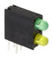 DIALIGHT 553-0123-200F Circuit Board Indicator, Green, Yellow, 2 LEDs, Through Hole, T-1 (3mm), Y 10mA, G 10mA