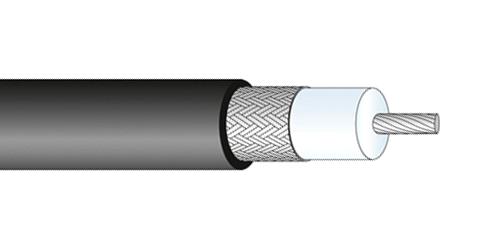 HUBER+SUHNER RG"213"/U Coaxial Cable, RG213 / RG213/U, 10.3mm, 50ohm, 100m