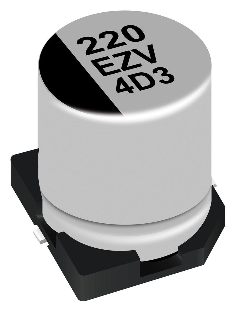 PANASONIC EEHZV1J330P Hybrid Aluminium Electrolytic Capacitor, 33 &micro;F, &plusmn; 20%, 63 V, Radial Can - SMD, 0.022 ohm
