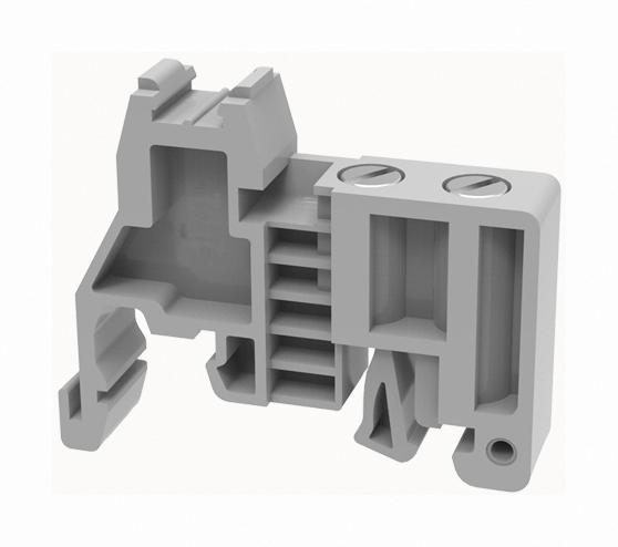 MULTICOMP PRO MP012896 Accessory, Grey, 9.5mm Width DIN Rail Terminal Blocks, End Clamp, MP PC BRASS SCREW Series