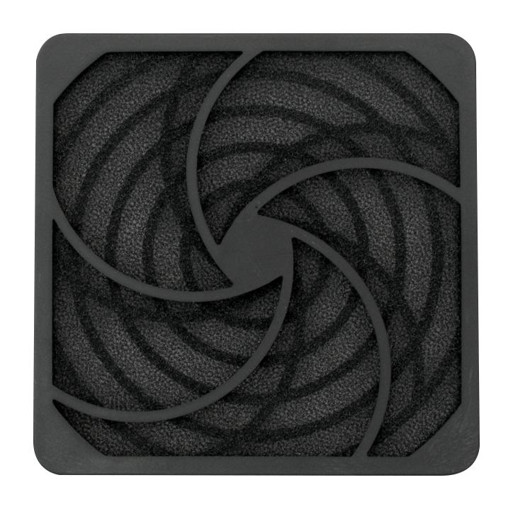 HIGHLAND HIG-PF92 Fan Filter Assembly, 92 mm, 92mm Axial Fans, 82.6 mm, PU (Polyurethane) Foam, Plastic