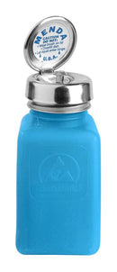 MENDA 35285 Dispensing Bottle, Dissipative, ESD, Pure Touch Pump, Blue, 180ml DurAstatic Series