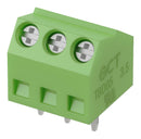 GCT TBD05-03-1-G-G Wire-To-Board Terminal Block, 3.5 mm, 3 Ways, 30 AWG, 16 AWG, Screw