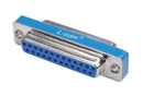 L-COM GCP25F D Sub Connector Adapter, Standard D Sub, Receptacle, 25 Ways, Standard D Sub, Receptacle, 25 Ways