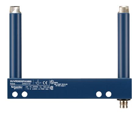 TELEMECANIQUE SENSORS XUVR0608PANM8 Photoelectric Sensor, OsiSense XU Series, Fork, 80 m, PNP, 12 V to 24 V
