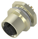 TE Connectivity T4133012081-000 T4133012081-000 Sensor Connector M12 Female 8 Positions Solder Socket Straight Panel Mount