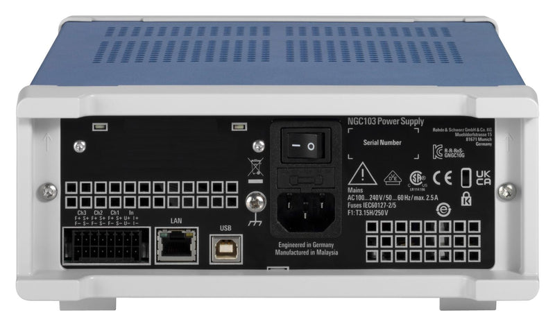 ROHDE & SCHWARZ NGC103 Bench Power Supply, Programmable, 3 Output, 0 V, 32 V, 0 A, 3 A