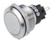 EAO 82-6651.2000 Vandal Resistant Switch, 316L Stainless Steel, Series 82, 22 mm, SPDT, Maintained, Round, Natural