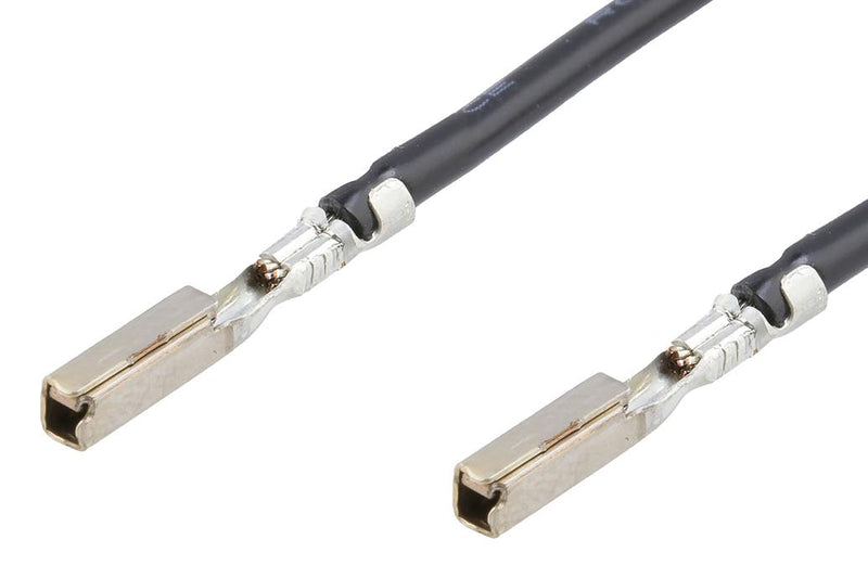 MOLEX 224563-1125 Cable Assembly, MX64 Pre-Crimp Terminal Socket to MX64 Crimp Terminal Socket, 17.7 ", 450 mm