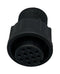 NORCOMP 868-012-203R001. CIRCULAR CONNECTOR, RCPT, 12POS, SOLDER